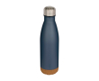 Bouteille en acier inoxydable à double paroi avec base en liège 500 ml couleur bleu bondi