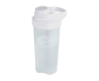 Gourde de sport en plastique avec bille mélangeuse, 700 ml couleur transparent