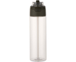 Gourde 700 ml avec paille et bouchon bouton anti-fuite couleur vert foncé