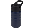 Gourde sport avec paille rabattable anti-fuite 350 ml couleur bleu marine