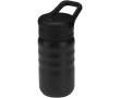 Gourde sport avec paille rabattable anti-fuite 350 ml couleur noir