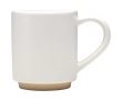 Tasse empilable céramique base moderne non émaillée 180 ml couleur blanc