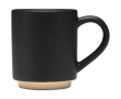 Tasse empilable céramique base moderne non émaillée 180 ml couleur noir