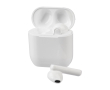 Écouteurs présentés dans une boîte assortie avec chargeur USB-C couleur blanc