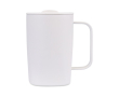 Tasse thermos pour café ou thé en acier inoxydable recyclé 450 ml couleur blanc
