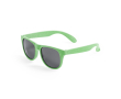 Lunettes de soleil en paille de blé avec verres noirs UV400 couleur vert