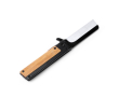 Couteau pliant avec verrouillage de sécurité et clip en acier inoxydable noir mat couleur naturel