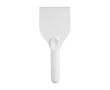 Grattoir à glace grand format en plastique recyclé avec manche couleur blanc