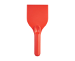 Grattoir à glace grand format en plastique recyclé avec manche couleur rouge