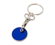 Porte-clés en métal avec jeton pour chariot de différentes couleurs couleur bleu