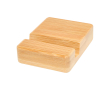 Support en bambou pour téléphone avec angle de vision ergonomique couleur bois