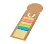 Notes adhésives colorées petites et grandes avec règle intégrée couleur naturel