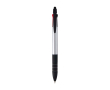 Stylo 3 en 1 avec stylet et 3 encres, finition métallique couleur argenté
