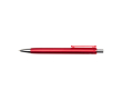 Stylo à bille en plastique recyclé avec encre semi-gel noire 0,7 mm couleur rouge