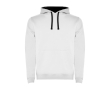 Sweat-shirt en coton et polyester 280 g/m² Roly Direct Urban couleur blanc/bleu