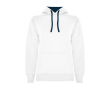 Sweat-shirt slim fit pour femme 280 g/m² Roly Direct Urban couleur blanc/bleu