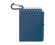 Mini carnet à spirale avec stylo à encre noire couleur bleu marine