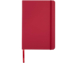 Carnet A5 à points avec élastique et ruban ton sur ton couleur rouge