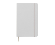 Cahier grand format à fermeture élastique Moleskine, pages lignées couleur blanc