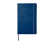 Cahier grand format à fermeture élastique Moleskine, pages lignées couleur bleu