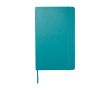 Cahier grand format à fermeture élastique Moleskine, pages lignées couleur bleu pastel