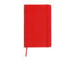 Cahier grand format à fermeture élastique Moleskine, pages lignées couleur rouge foncé
