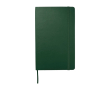 Cahier grand format à fermeture élastique Moleskine, pages lignées couleur vert