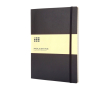 Carnet Moleskine Classic souple, fermeture élastique et pages lignées couleur noir