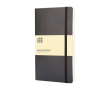 Carnet Moleskine Classic avec mention “en cas de perte”, pages lignées couleur noir