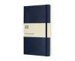 Carnet Moleskine Classic avec mention “en cas de perte”, pages lignées couleur bleu