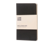 Carnet à couverture cartonnée Moleskine Cahier Journal, pages lignées couleur noir