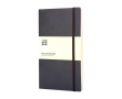 Carnet Moleskine Classic à couverture souple, pages blanches couleur noir