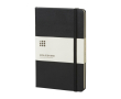 Grand carnet Moleskine Classic en papier effet cuir, pages quadrillées couleur noir