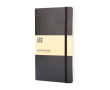 Carnet Moleskine Classic à couverture flexible, pages quadrillées couleur noir