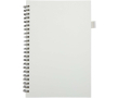Carnet A5 à spirale et rigide en cuir synthétique JournalBooks couleur blanc