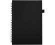 Carnet A5 à spirale et rigide en cuir synthétique JournalBooks couleur noir
