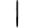 Stylo en aluminium recyclé et grip gomme douce, encre bleue couleur noir