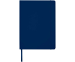 Carnet A4 rigide cuir synthétique ligné avec élastique couleur bleu marine