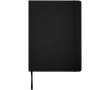 Carnet A4 rigide cuir synthétique ligné avec élastique couleur noir