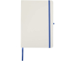 Carnet A5 rigide ligné toucher doux avec fermeture élastique couleur bleu roi