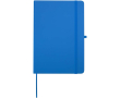 Carnet A5 rigide cuir synthétique avec pages lignées couleur bleu ciel
