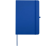 Carnet A5 rigide cuir synthétique avec pages lignées couleur bleu roi