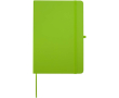 Carnet A5 rigide cuir synthétique avec pages lignées couleur vert lime