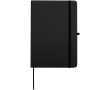 Carnet A5 rigide cuir synthétique avec pages lignées couleur noir