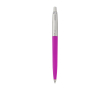 Stylo recyclé élégant avec recharge d´encre bleue Parker Jotter couleur fuchsia