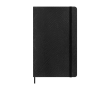 Carnet XL vegan effet python Moleskine Vegea Boa, pages lignées couleur noir