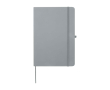 Cahier avec coins arrondis et couverture souple A5 pages lignées couleur gris