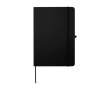 Cahier avec coins arrondis et couverture souple A5 pages lignées couleur noir
