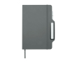 Carnet avec espace pour mobile et couverture rigide A5 lignés couleur gris