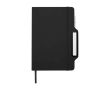Carnet avec espace pour mobile et couverture rigide A5 lignés couleur noir